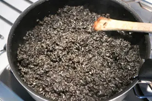 Mejillones con arroz negro : Foto de la etapa8