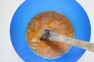 Huevos revueltos con langostinos y puntas de espárragos : Foto de la etapa6