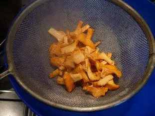 Salteado de vieiras y rebozuelos, salsa de Noilly : Foto de la etapa5