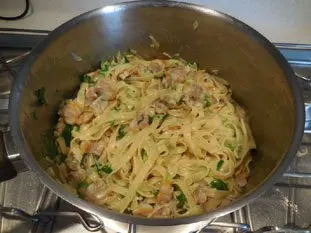 Tagliatelles con almejas : Foto de la etapa8