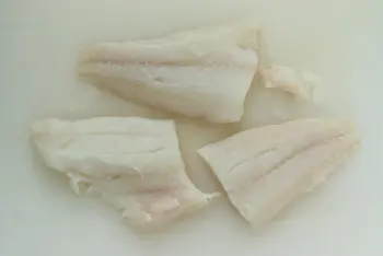 Filete de pescado con puerros y crema de mostaza