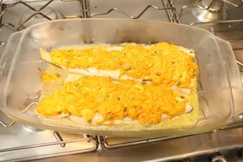 Filete de pescadilla con zanahorias a la mostaza