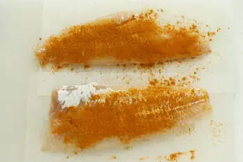 Filetes de pescado con col y curry : Etapa 3