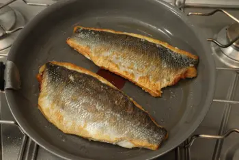 Filete de lubina y alcachofas de Jerusalén al limón : Etapa 4