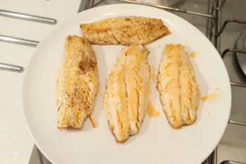 Filete de salmonete con calabacines : Etapa 8