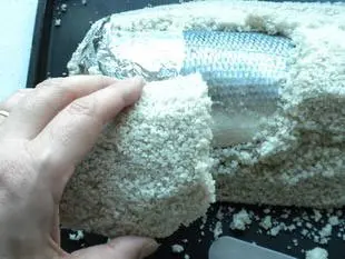 Pescado en corteza de sal : Foto de la etapa9