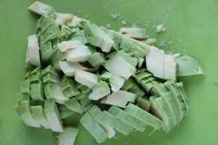 Aguacate con gravlax de salmón : Foto de la etapa2