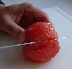 Como pelar una fruta al vivo : Foto de la etapa9