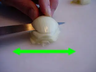 Como preparar una cebolla o un chalote