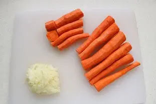 Zanahorias confitadas con tocino : Foto de la etapa2