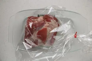 Asado de cerdo "en bolsa" y verduras fundentes