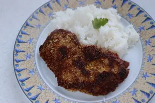 Escalopes de ternera apanados al sésamo