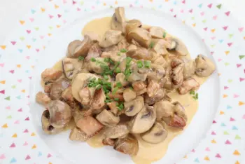 Dúo de cerdo y champiñones