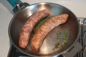 Salchichas y puré