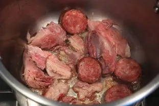 "Petit salé" con lentejas : Foto de la etapa10