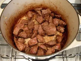 Estofado de ternera Bourguignon : Foto de la etapa7