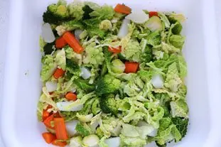 Chuleta de ternera con verduras