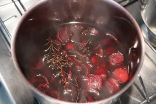 Carne asada al vino tinto reducido : Foto de la etapa3