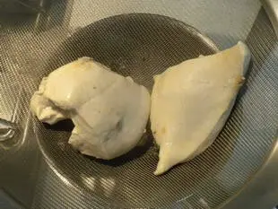 Filetes de pollo apanados con patata