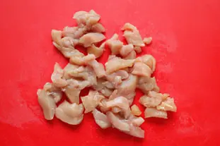 Trozos de pollo salteado con puerros : Foto de la etapa1