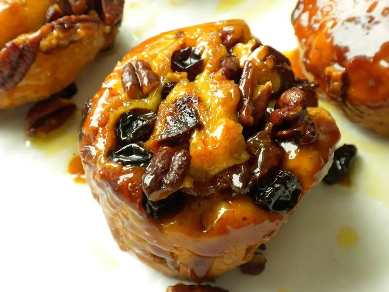 Rollitos de hojaldre con frutos secos