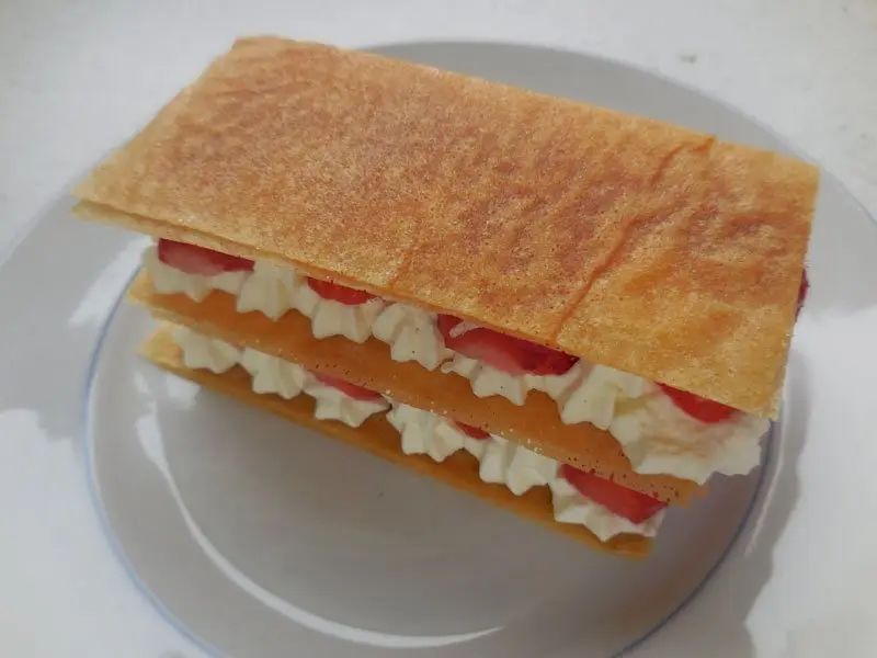 Hojaldre exprés de fresas
