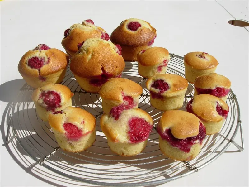 Muffins de frambuesa