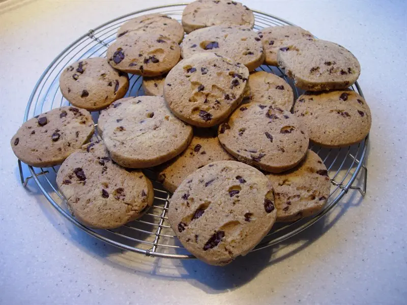 Galletas sablés de almendra y chocolate