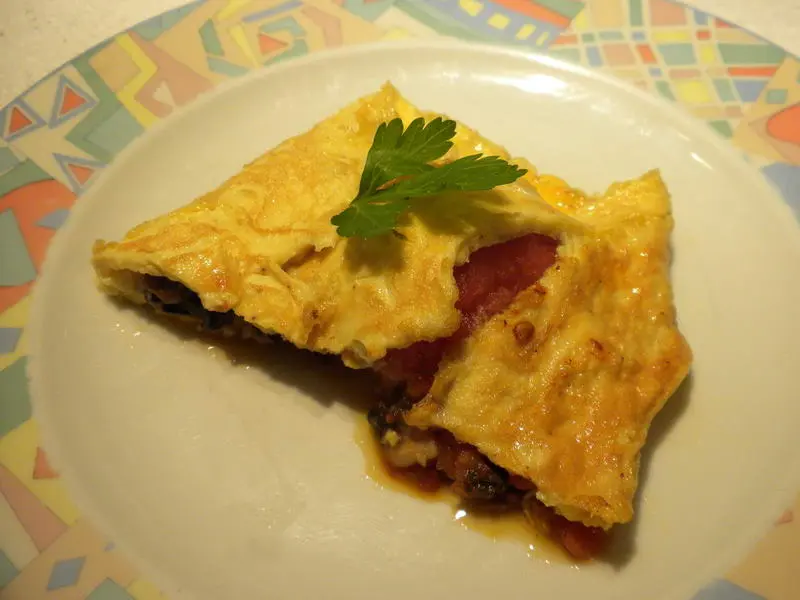 Tortilla con tomates