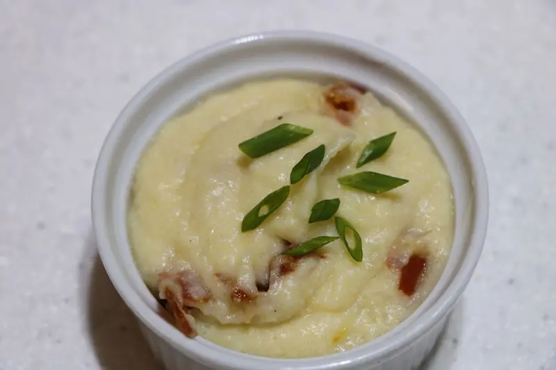 Esponjoso de coliflor en moldecitos