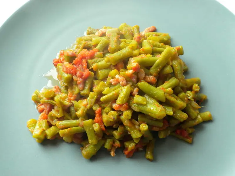 Judías verdes con tomate