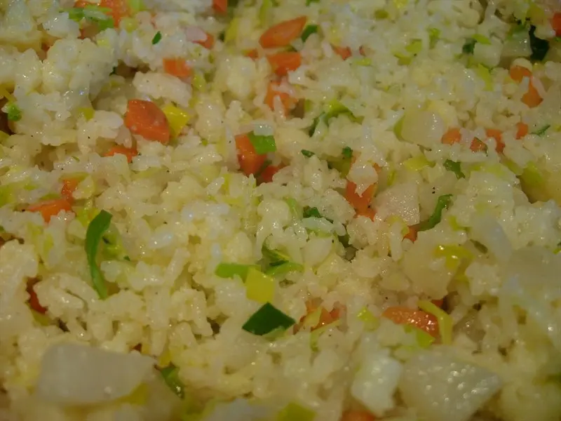 Arroz tailandés con verduritas