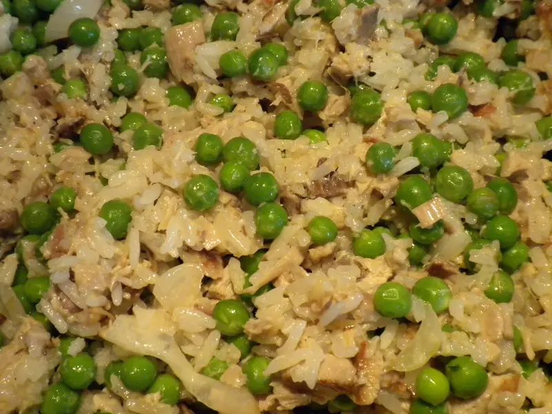 Arroz con guisantes