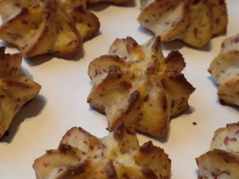 Patatas delfina con jamón serrano