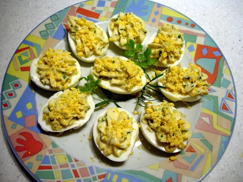 Huevos mimosa