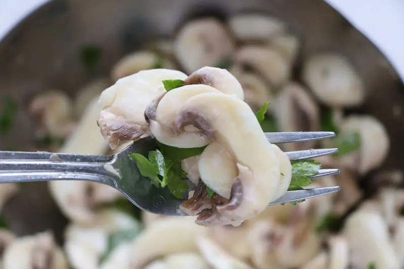 Ensalada sencilla de champiñones y tomillo-limón en 3 formas -  