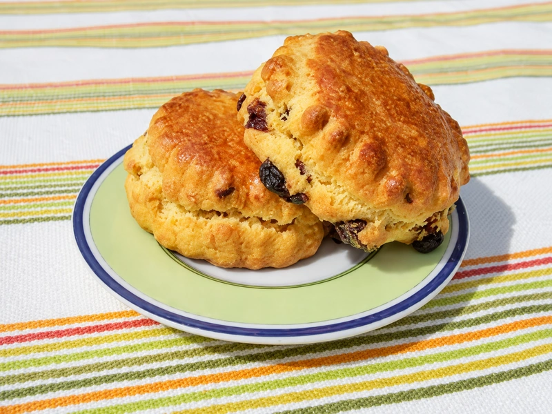 Scones de Dublín con pasas sultanas