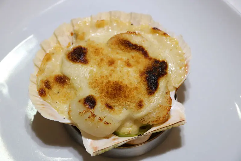 Vieiras gratinadas
