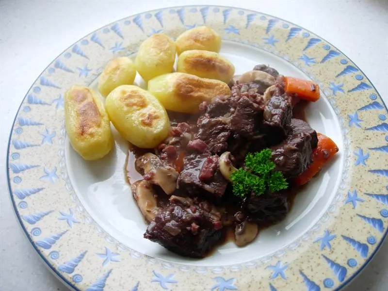Estofado de ternera Bourguignon
