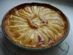 Tarta de peras con crema de almendras