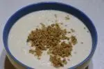 Crema de apionabo y sésamo