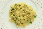Filetes de pescado con col y curry