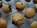 Muffins de almendra-grosella negra