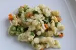 Ensalada templada de coliflor con 2 quesos