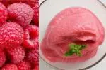 Sorbete de frambuesa