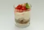 Verrine de pera y fresas con crema de tiramisú