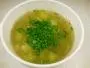 Sopa elaborada con verduras finamente picadas, no molidas.
