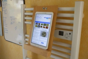 Un soporte para tabletas