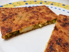 Pasteles de vieiras y puerros