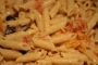 [Pasta con tomates cherry, aceitunas y queso feta]